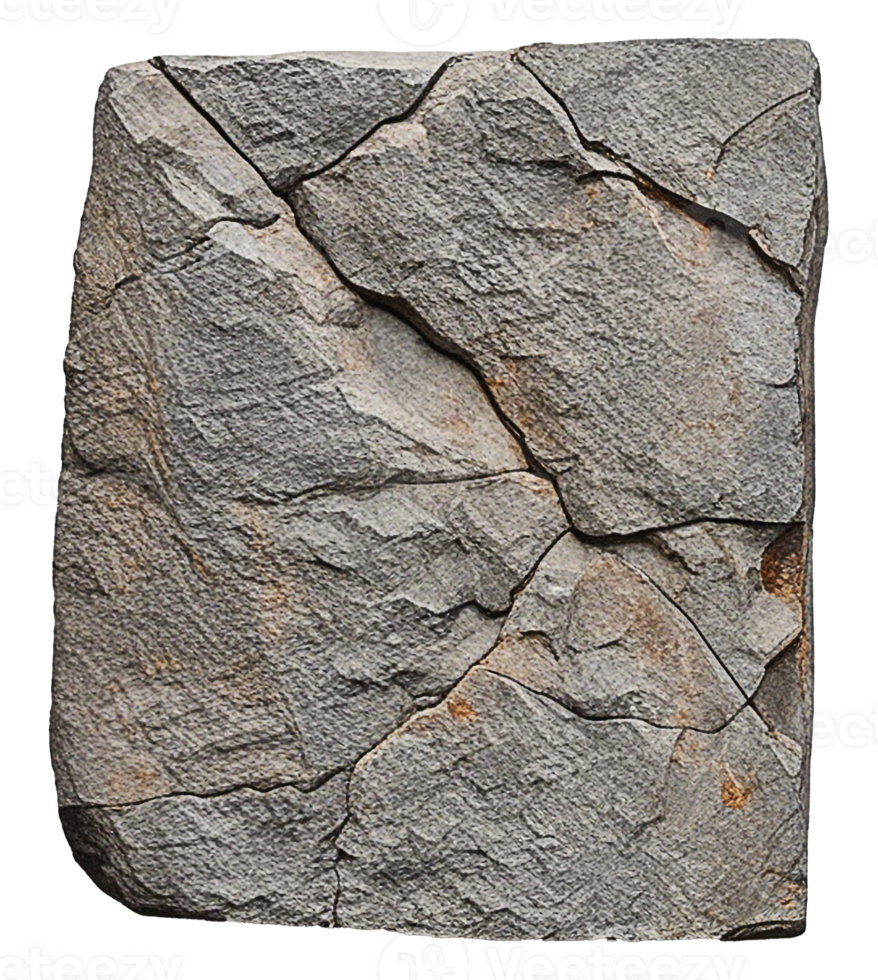 Rustic Rock Stone and Marble Slabs with Textured Pebble Design Transparent Artwork png