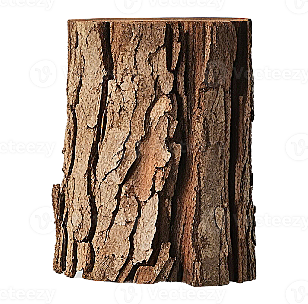 Rustic textured wood grain slab png
