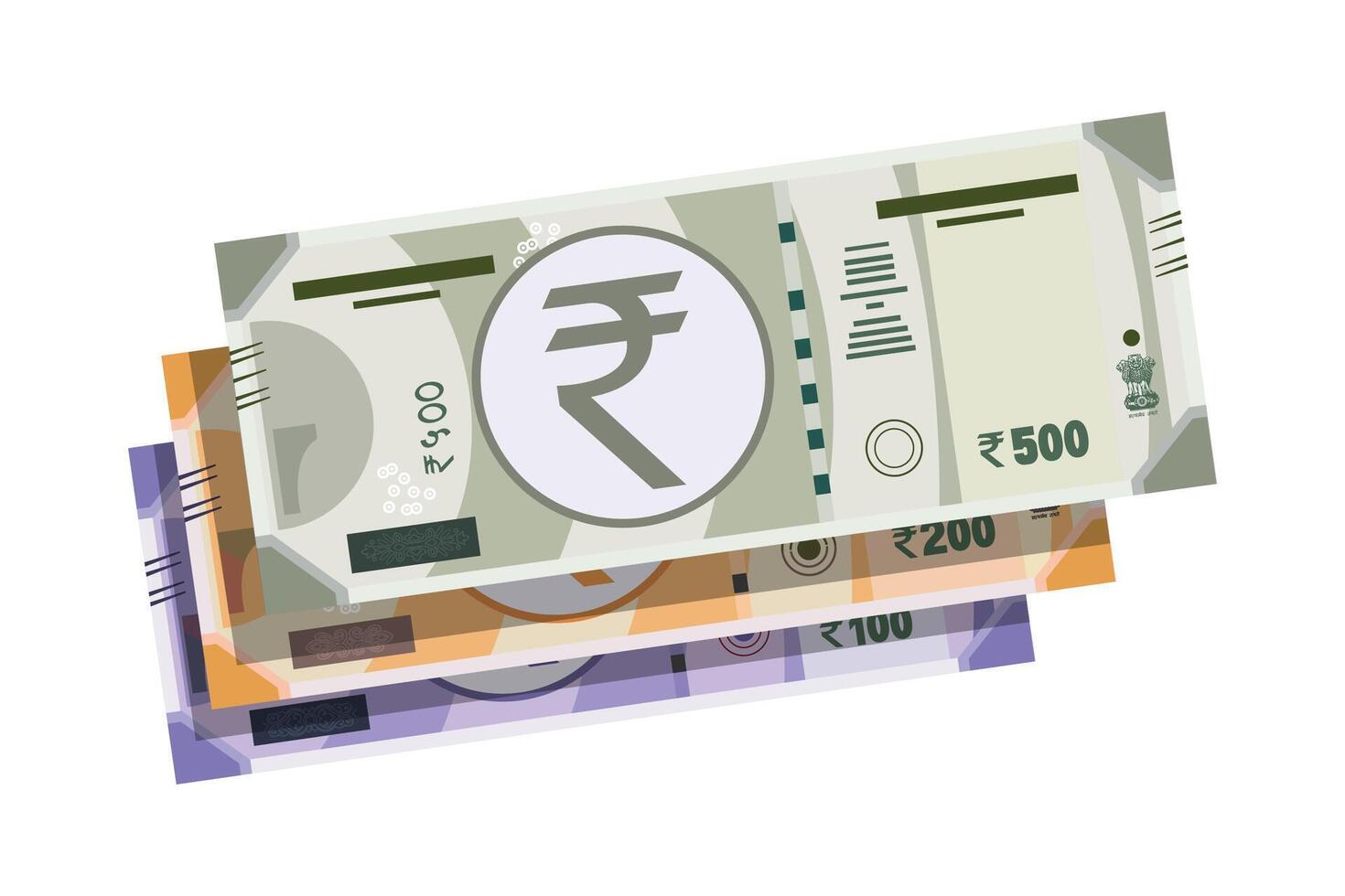 Illustration of Indian rupee currency vector