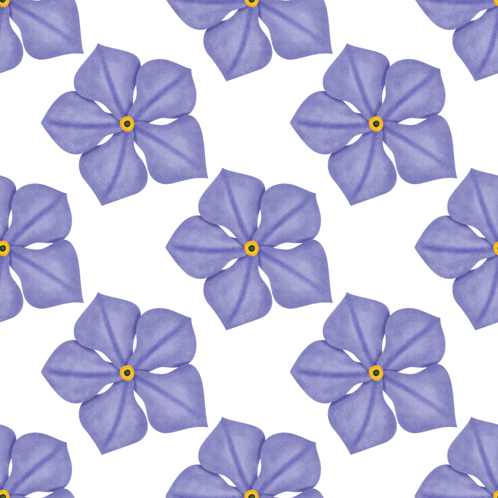 Seamless pattern of Catharanthus roseus grain texture spray paint style with transparent background in an everyday petal concept, illustration png