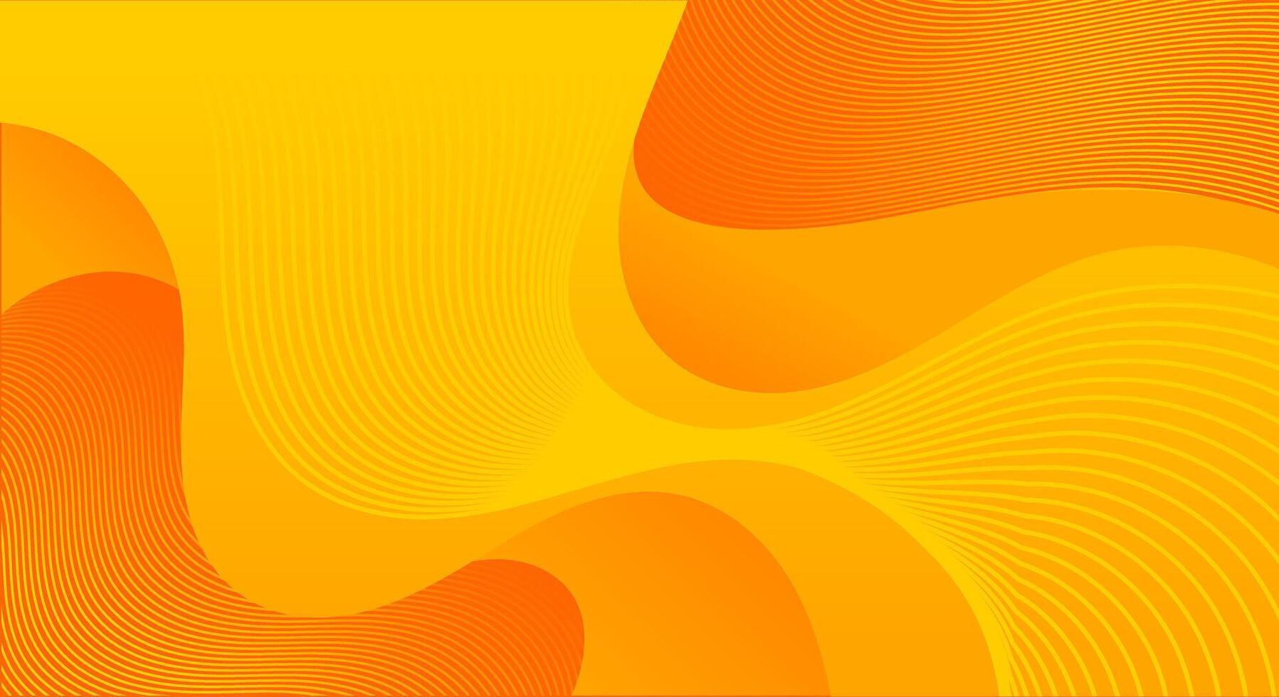 Abstract yellow with wavy line texture background vector