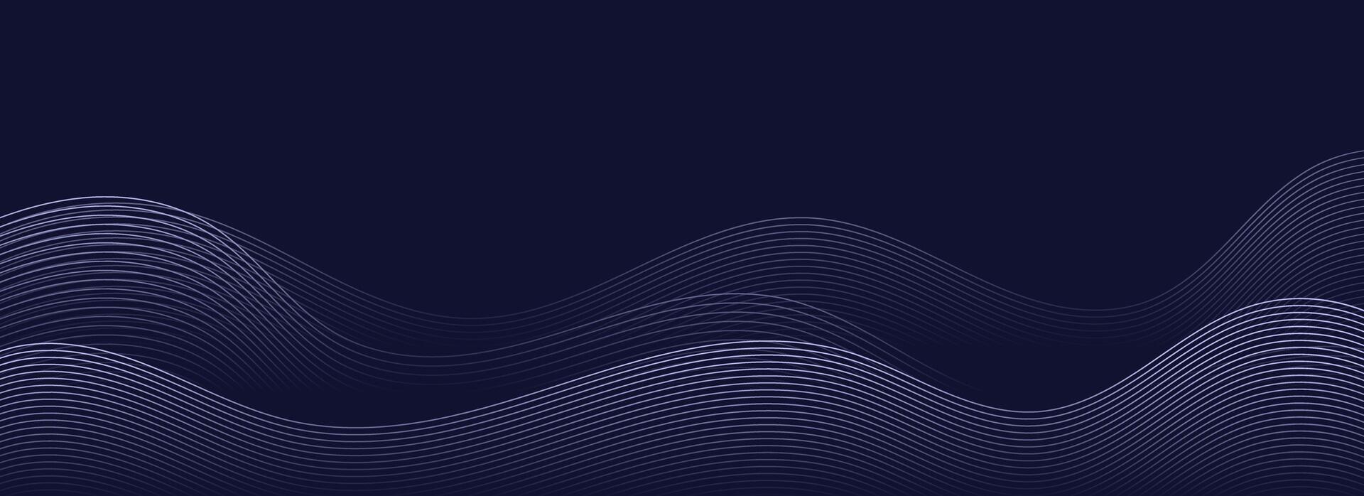 Modern wavy lines background vector