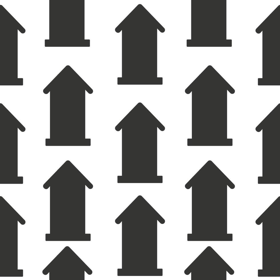Seamless silhouette pattern of different bird feeders vector