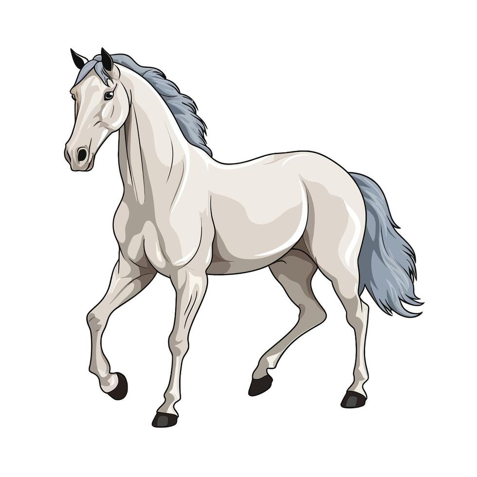 Horse Outline Illustration for Line Art Designs vector