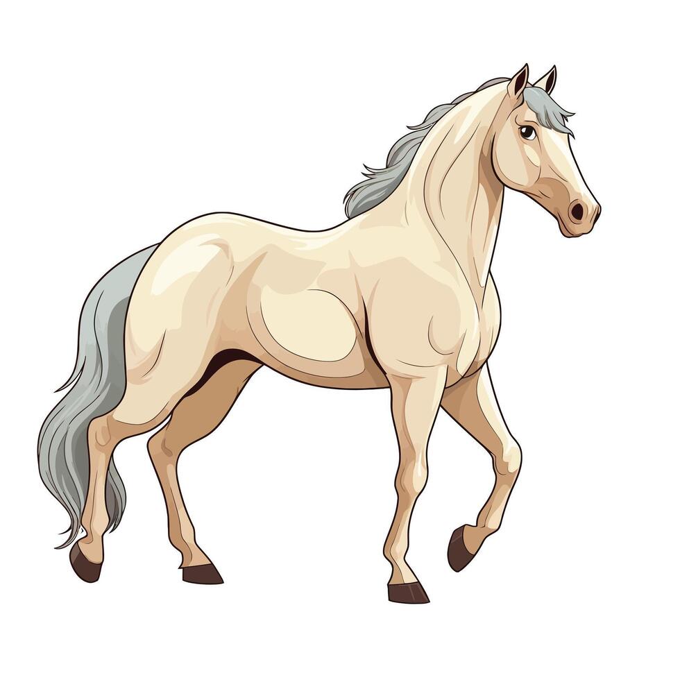 Horse Illustration with Unique Abstract Style vector