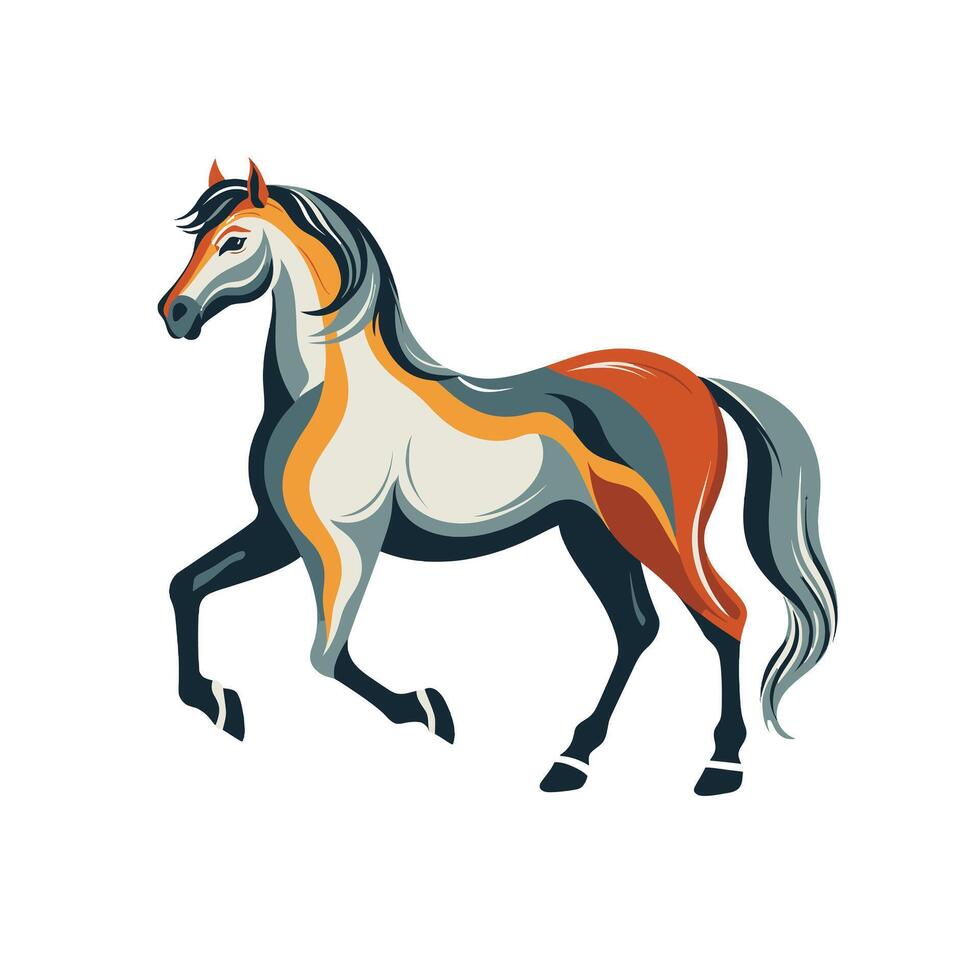 Horse Head Illustration for Logos vector