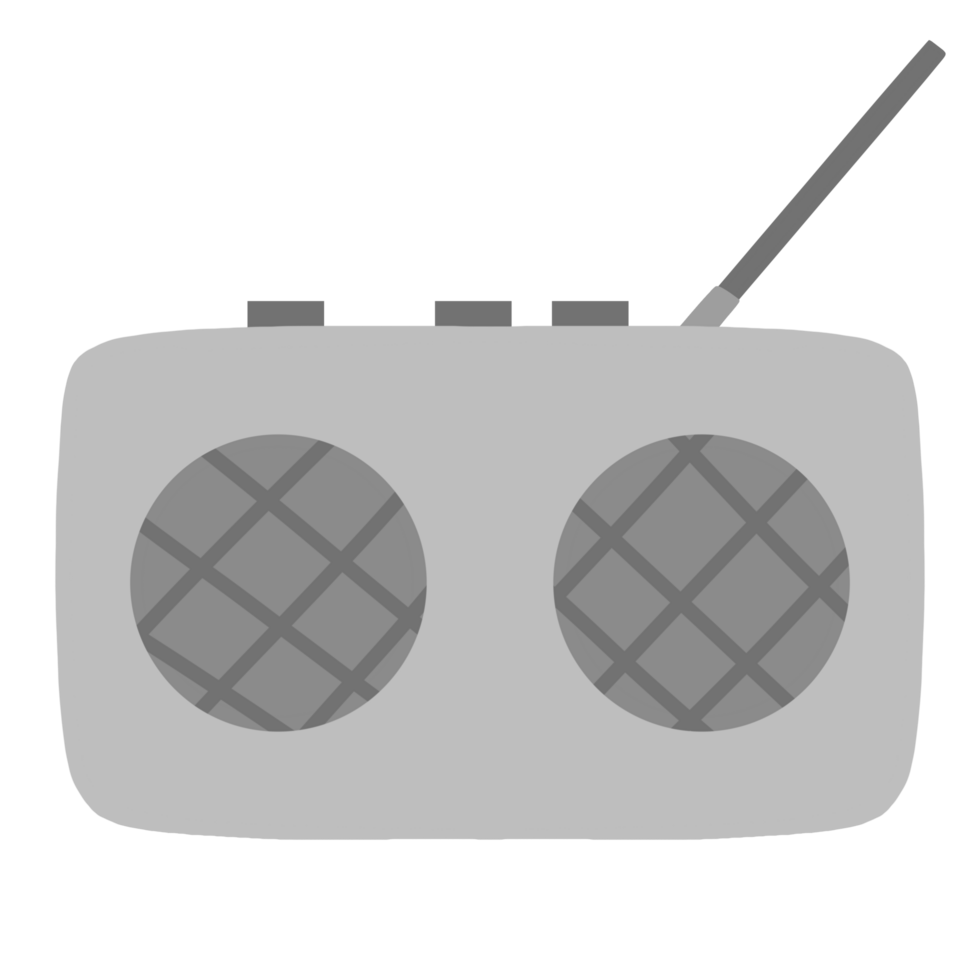 radio icon on transparent background png