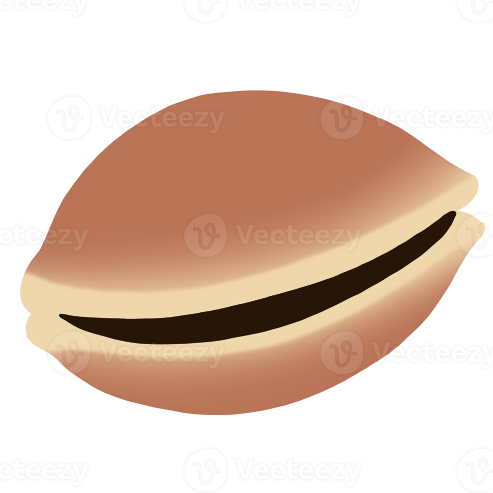 Dorayaki sweets on transparent background png