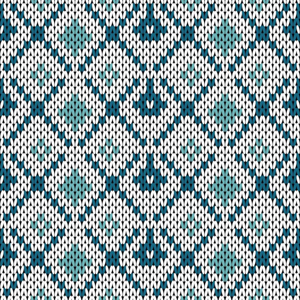 Xmas snowfall wool knitted background. vector