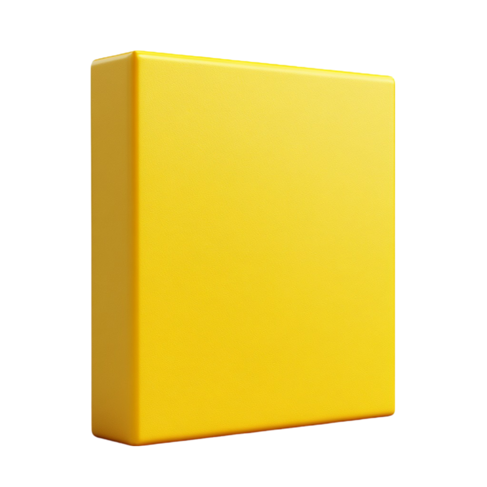 A Yellow Box On a Transparent Background png