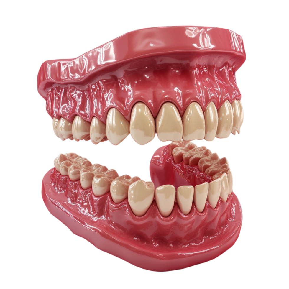 A Model Of a Human Tooth With a Missing Tooth Transparent Background. png