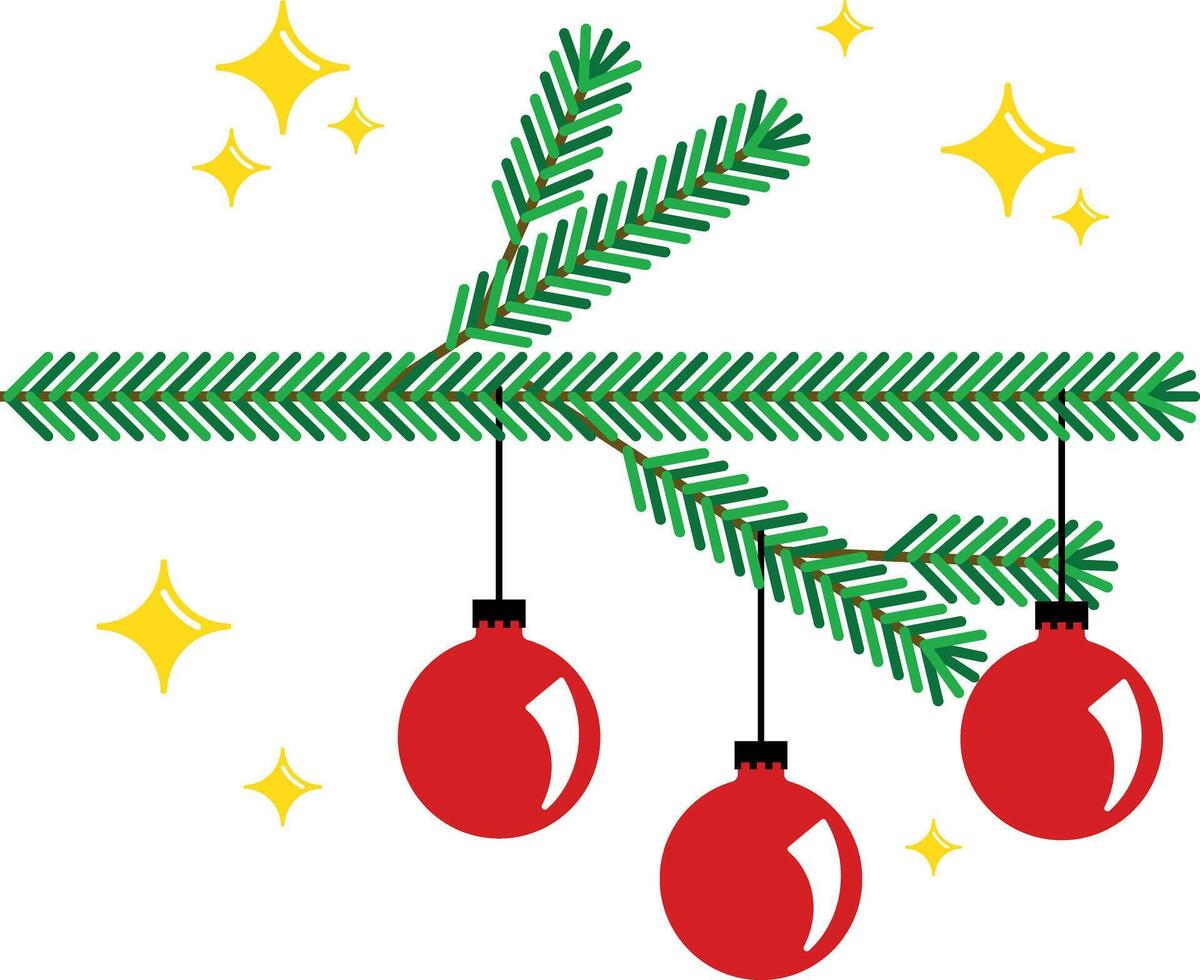 Christmas tree clipart vector