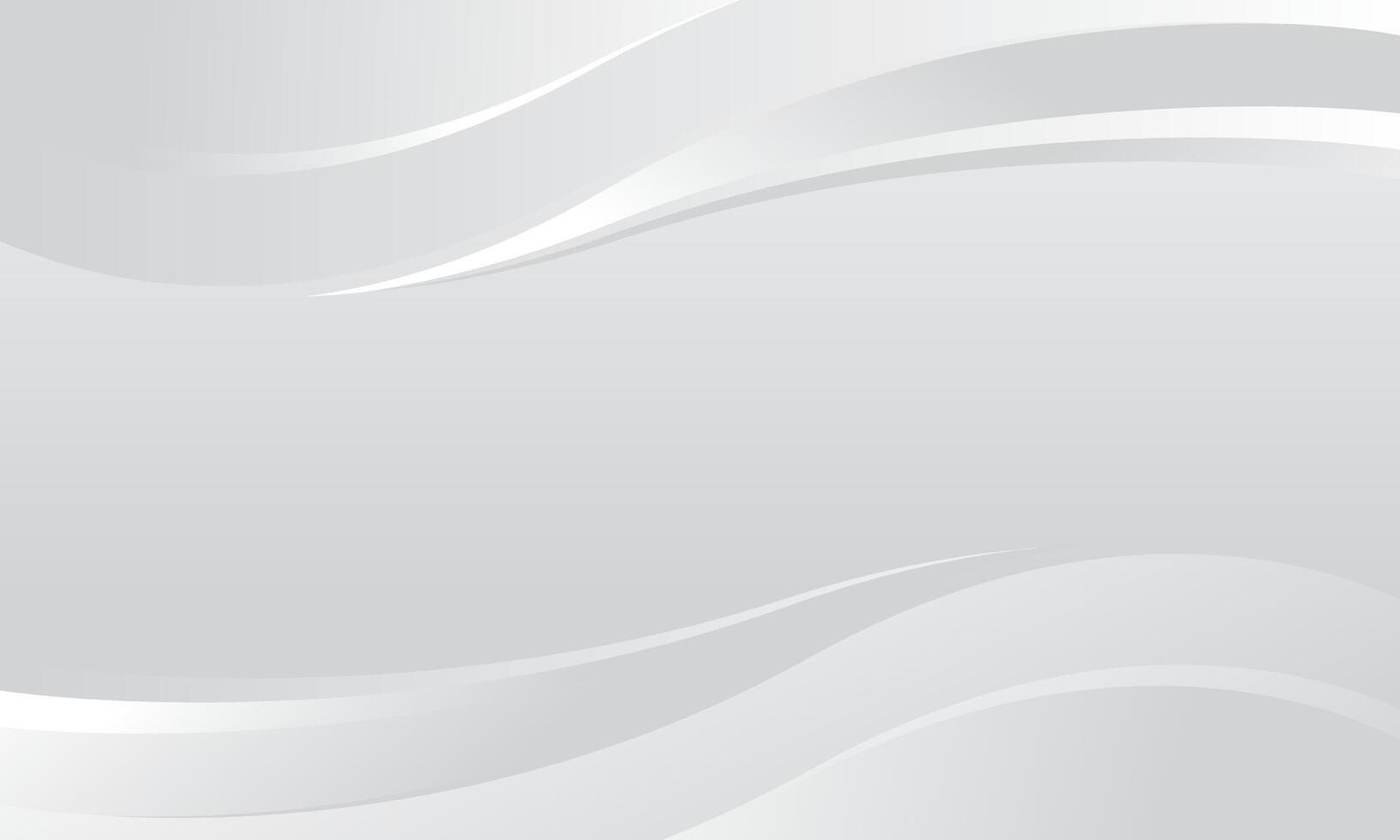 Grey dynamic wavy shapes abstract background vector