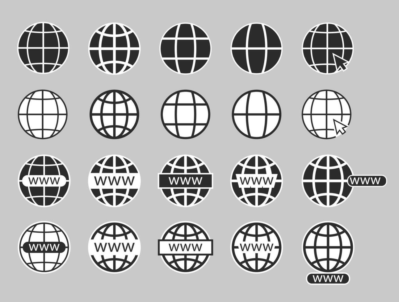 Web icon set. Website icon set. Web link symbol. Go to web symbol icon. Internet connection illustration. Browser sign. WWW site link pictogram. website design and app development Pro vector