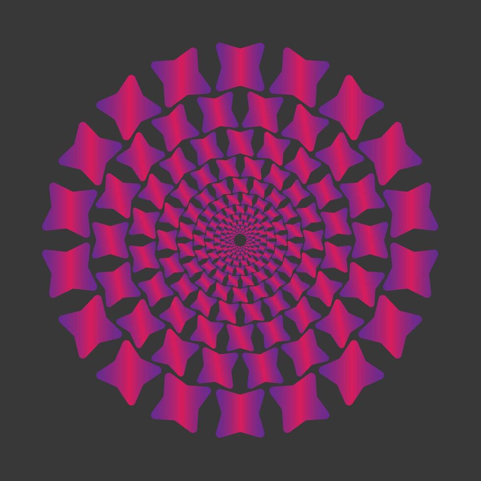 Mandala pattern swirl vector