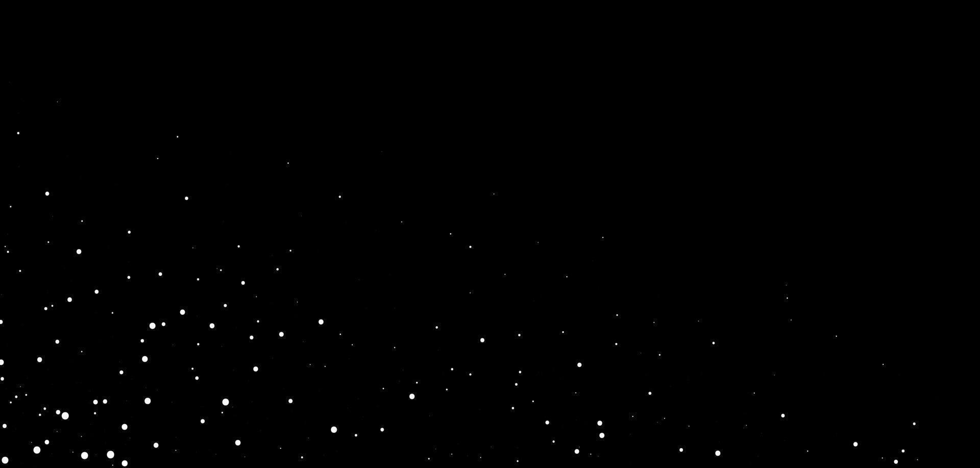 winter background Bottom Corner Border featuring snowflake pattern. White snow Falling over night sky with transparent effect. vector