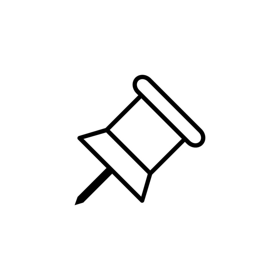 Push pin icon. vector