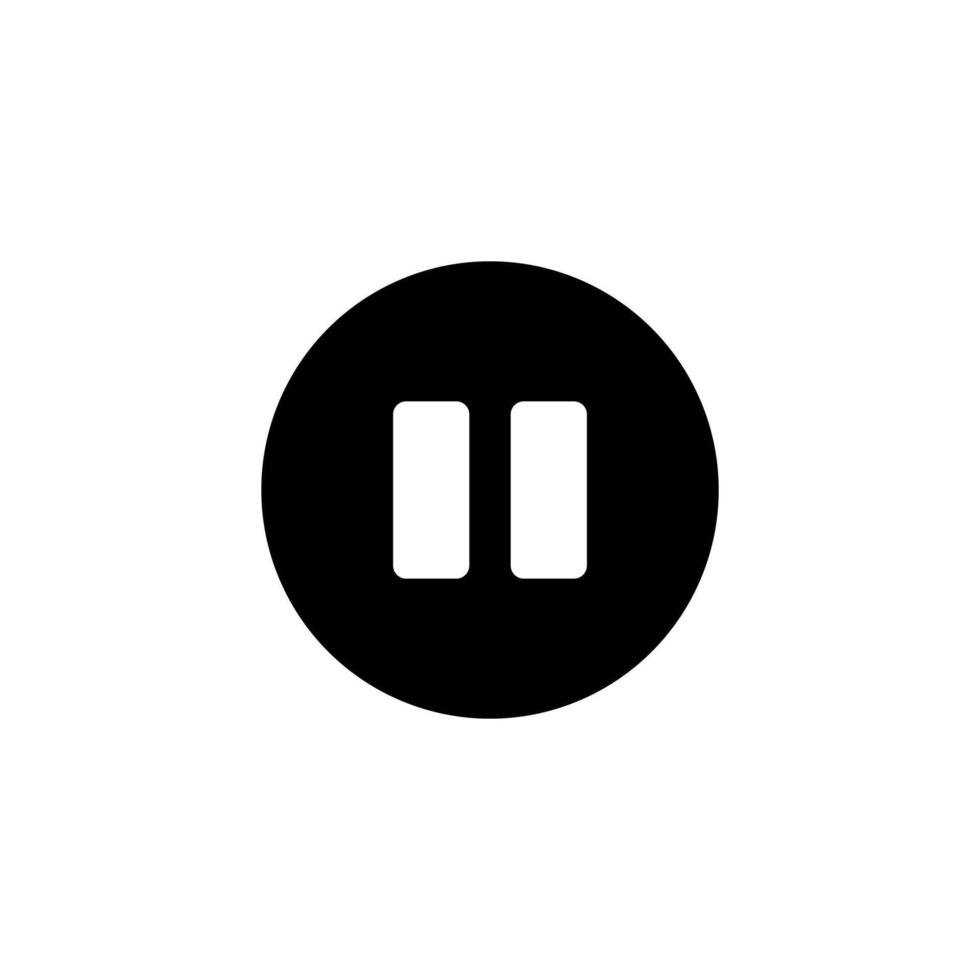Pause icon. Pause button. Icon. vector