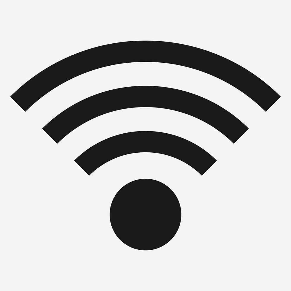 Wifi Icon Black Icon vector