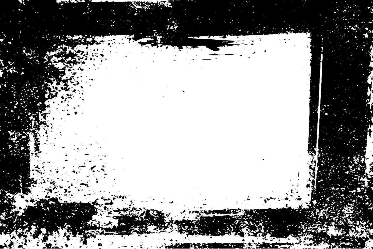 black border with rough brush frame on white background. Grunge abstract banner with messy splatter and paint stains for retro layouts. vector