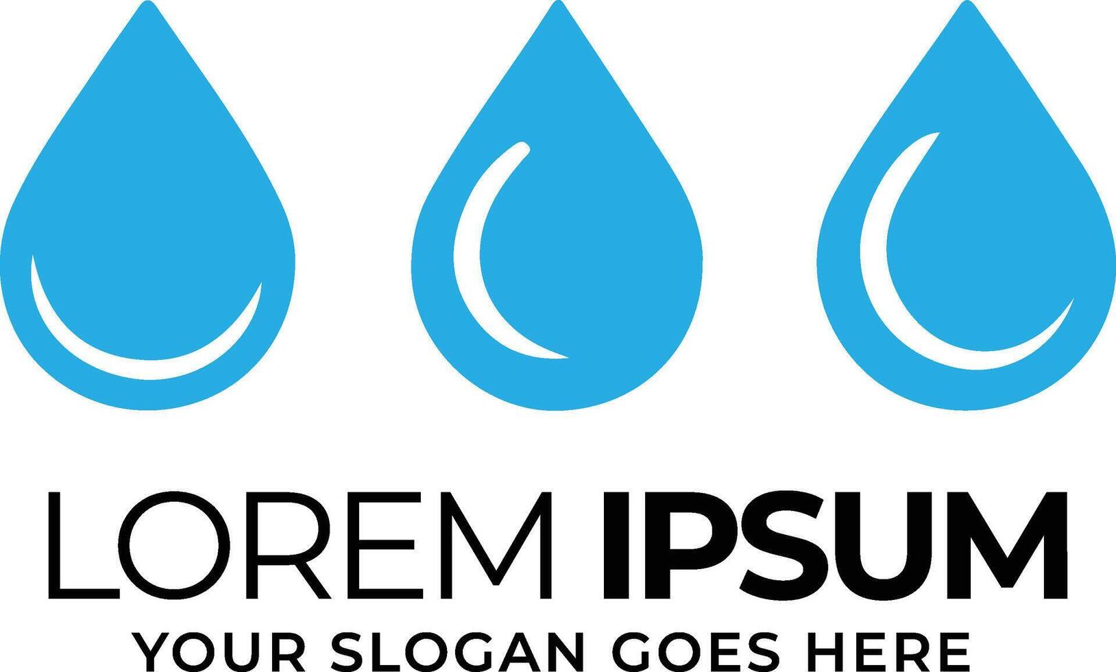 Water drop icon set on white background eps 10 vector