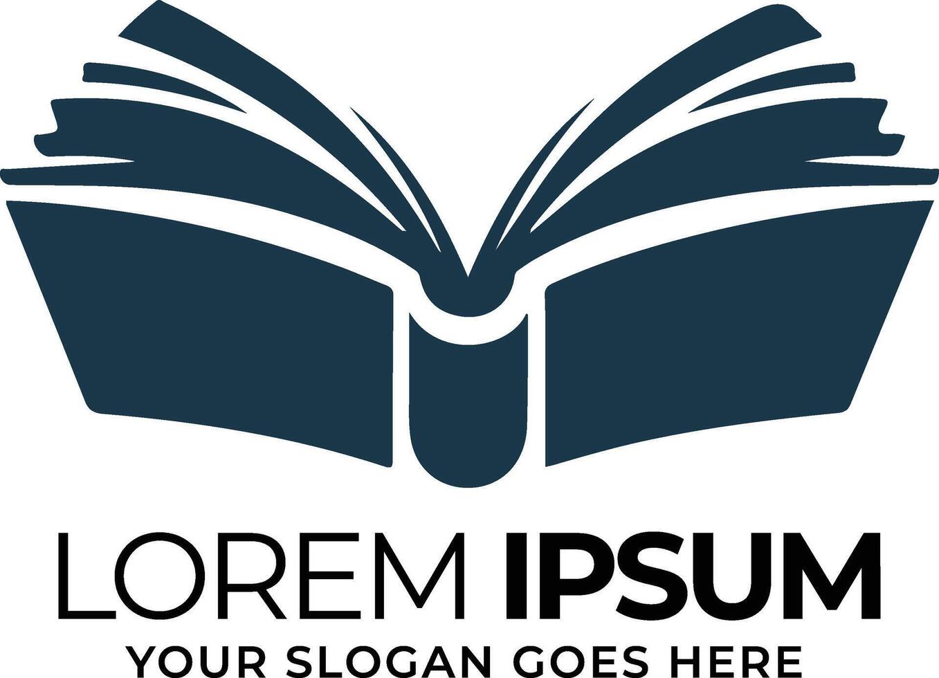 Graduation book logo on white background vector