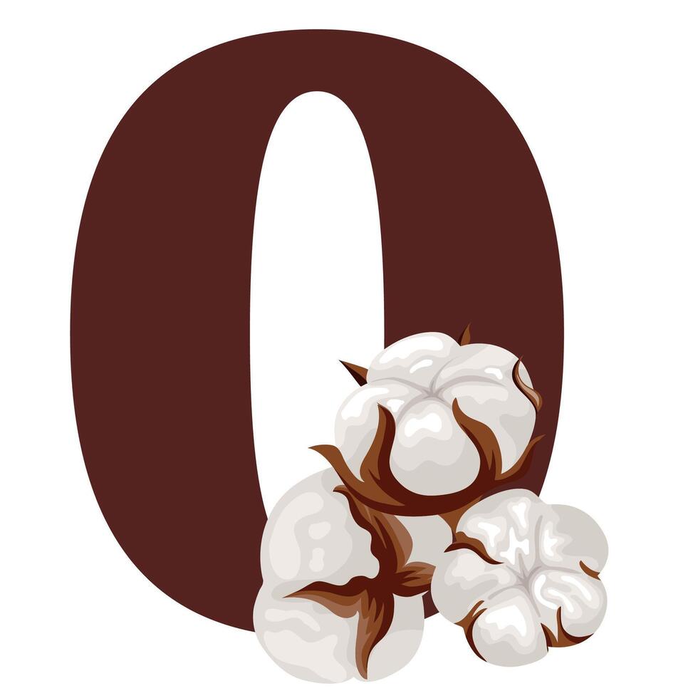 number zero with new year design namely different cotton colors for christmas new year designs vector