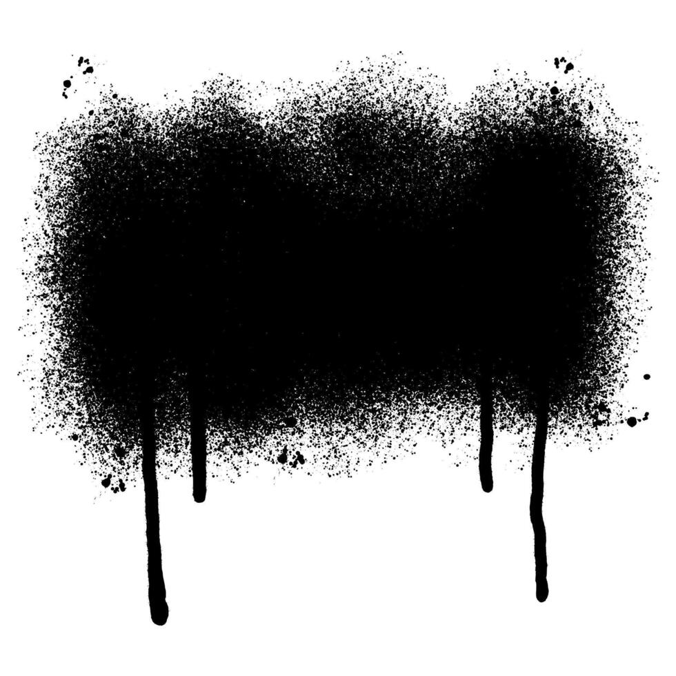 graffiti Spray painted lines Black ink splatters isolated on white background. vector