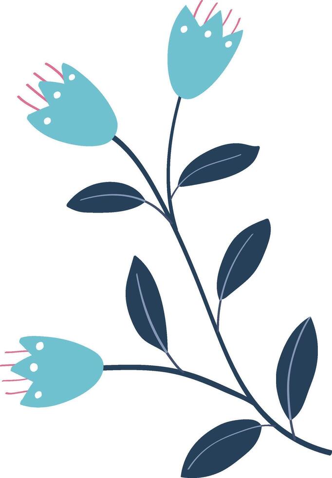 Hand drawn of blossom spring season for decor vector