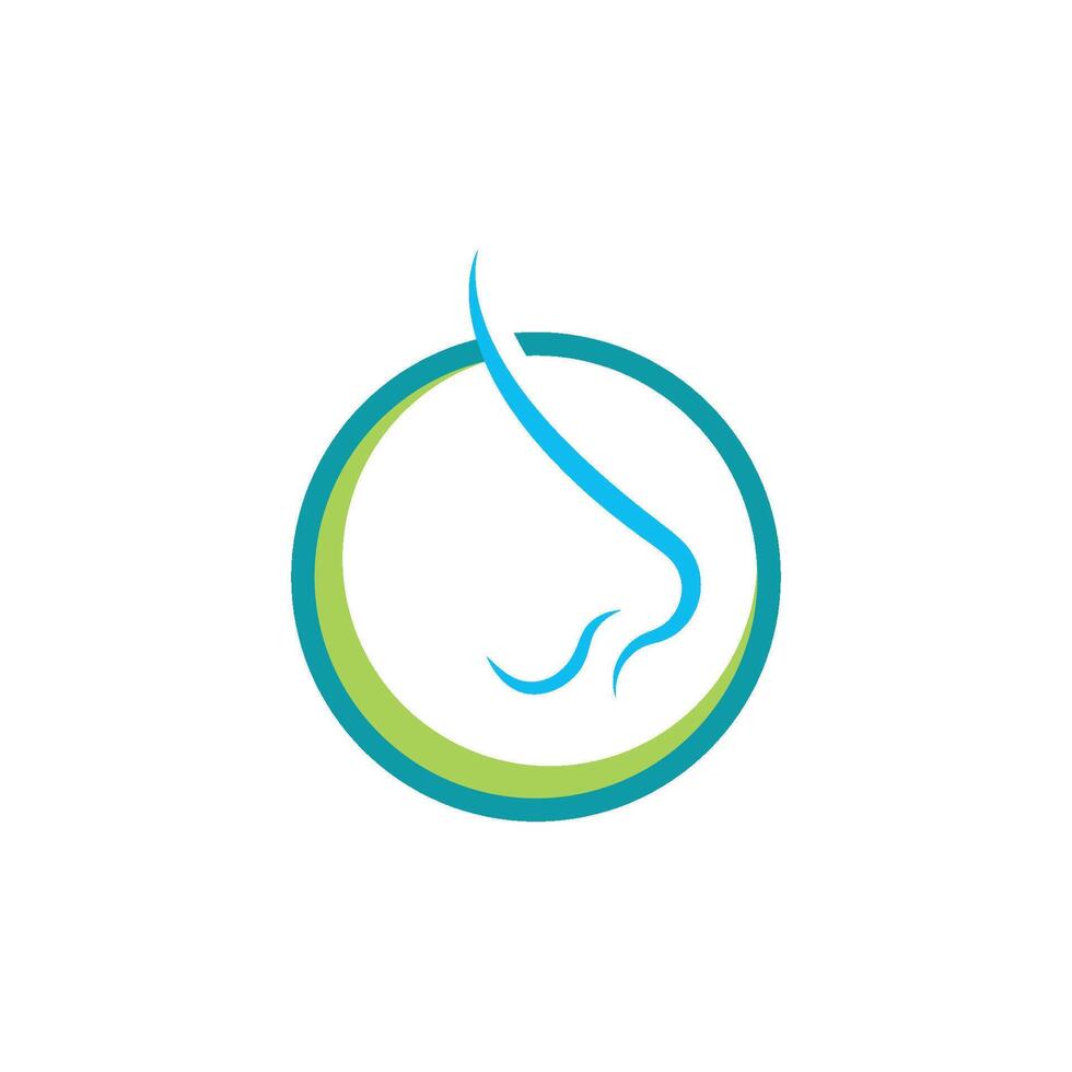 nose logo icon vector