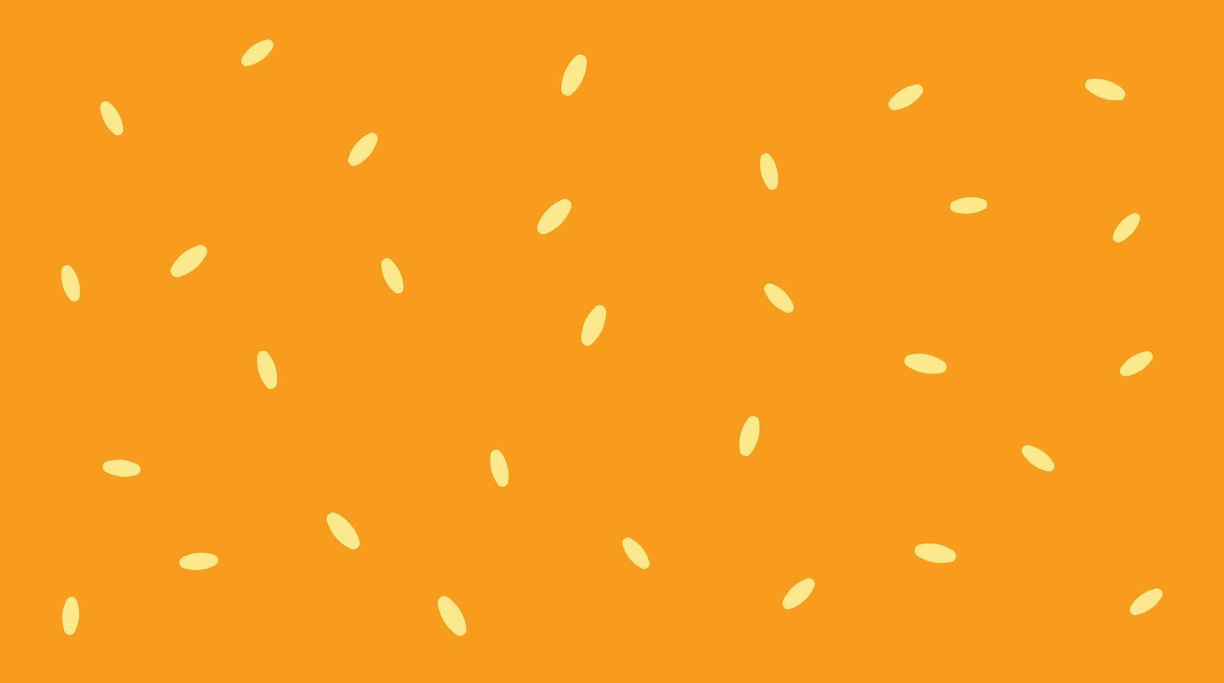 Background sesame bun unique design vector