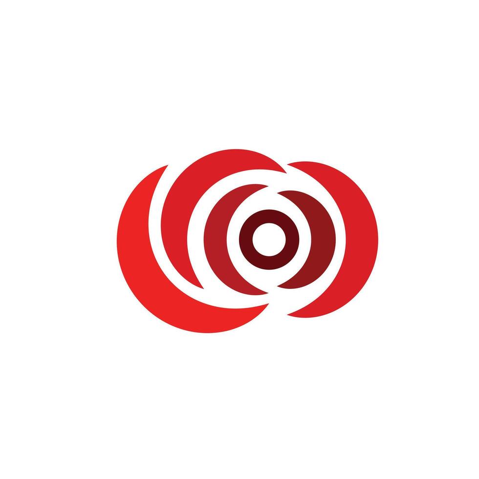 Logo rose unique design with blank background vector