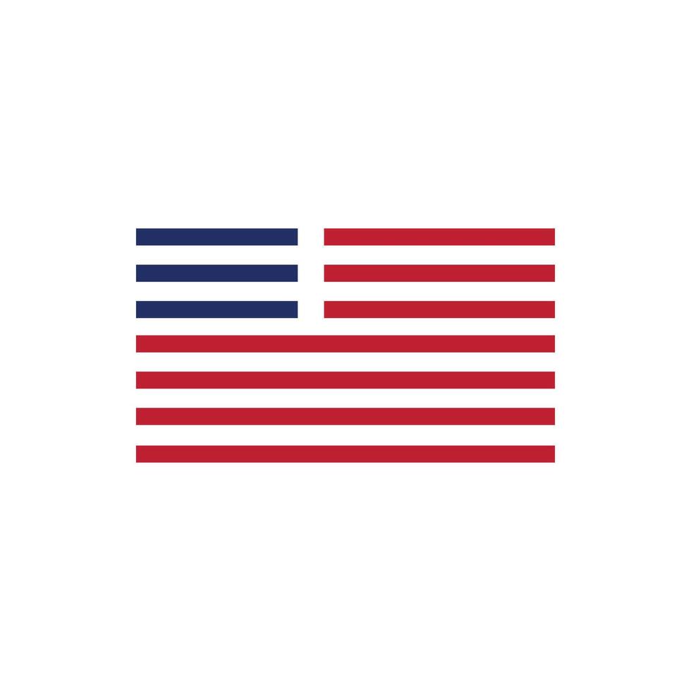 Icon strip USA flag unique design vector