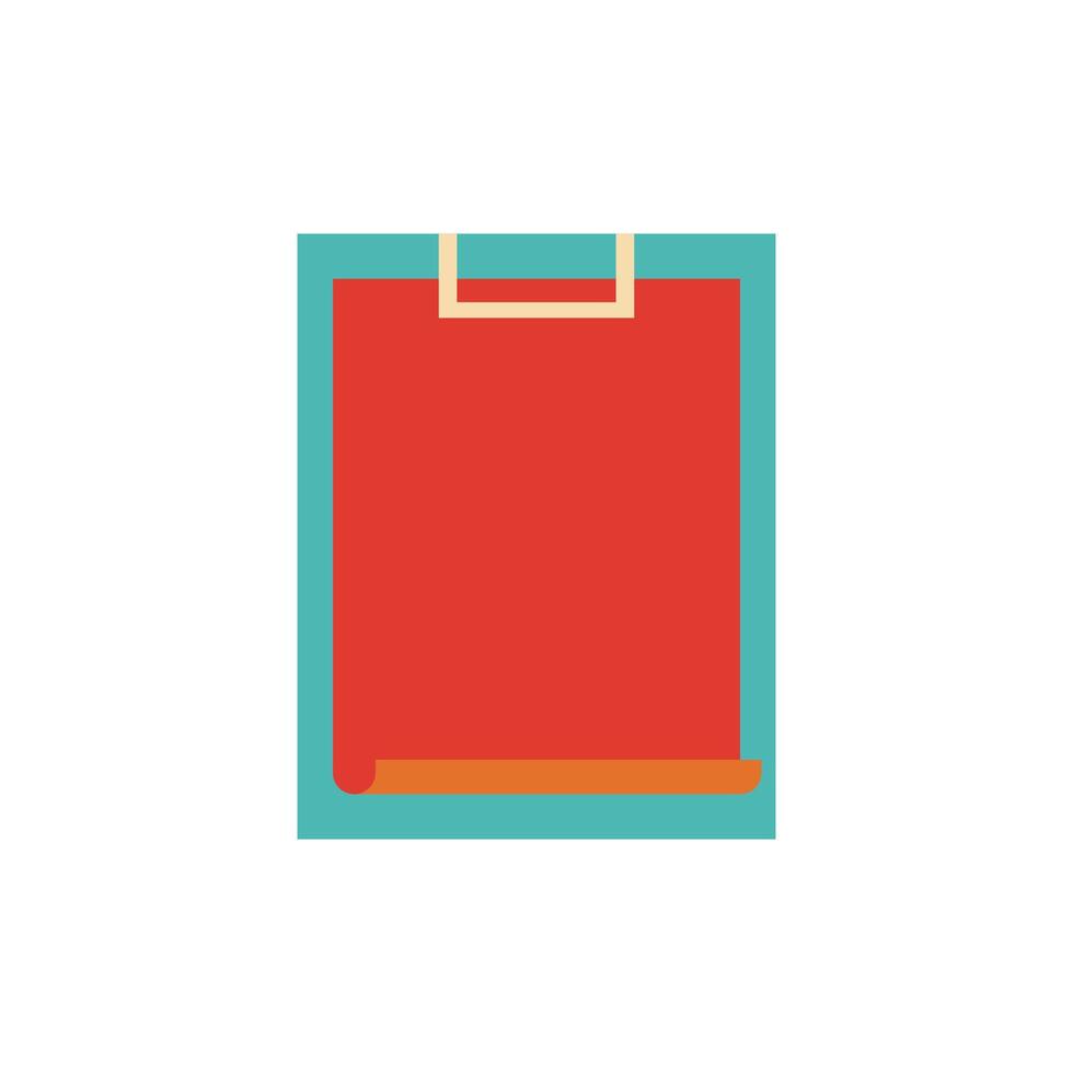 Illustration paper board retro unique design vector