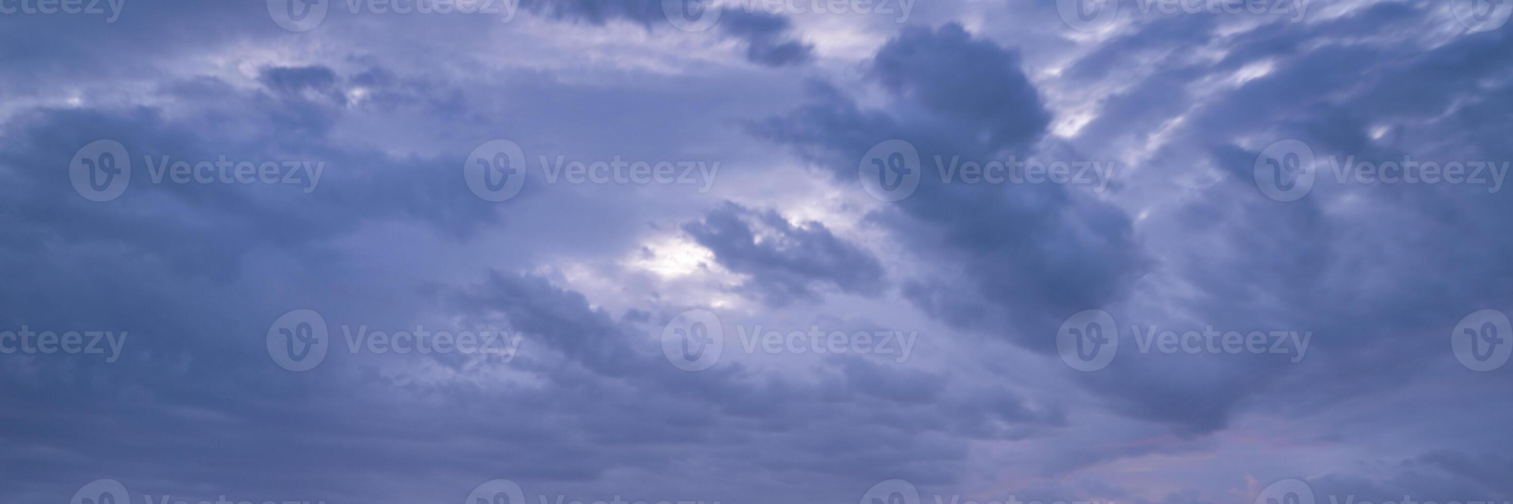 panorama of stormy sunset sky in Missouri photo