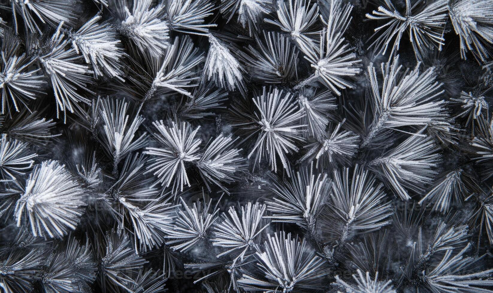 A close up of a tree covered in snow photo