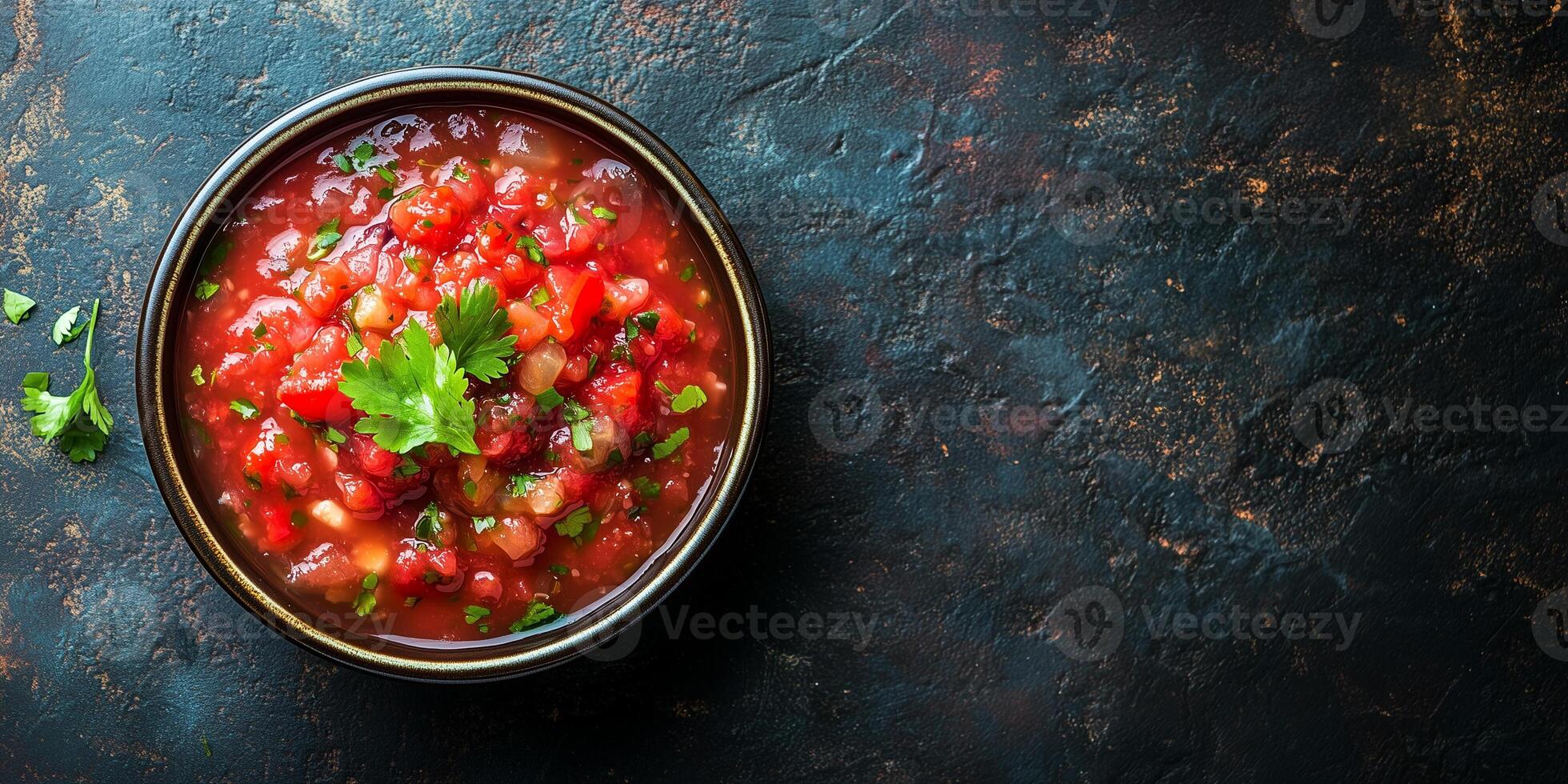 Salsa in a simple bowl with no visible garnishes or toppings, photorealistic food photo