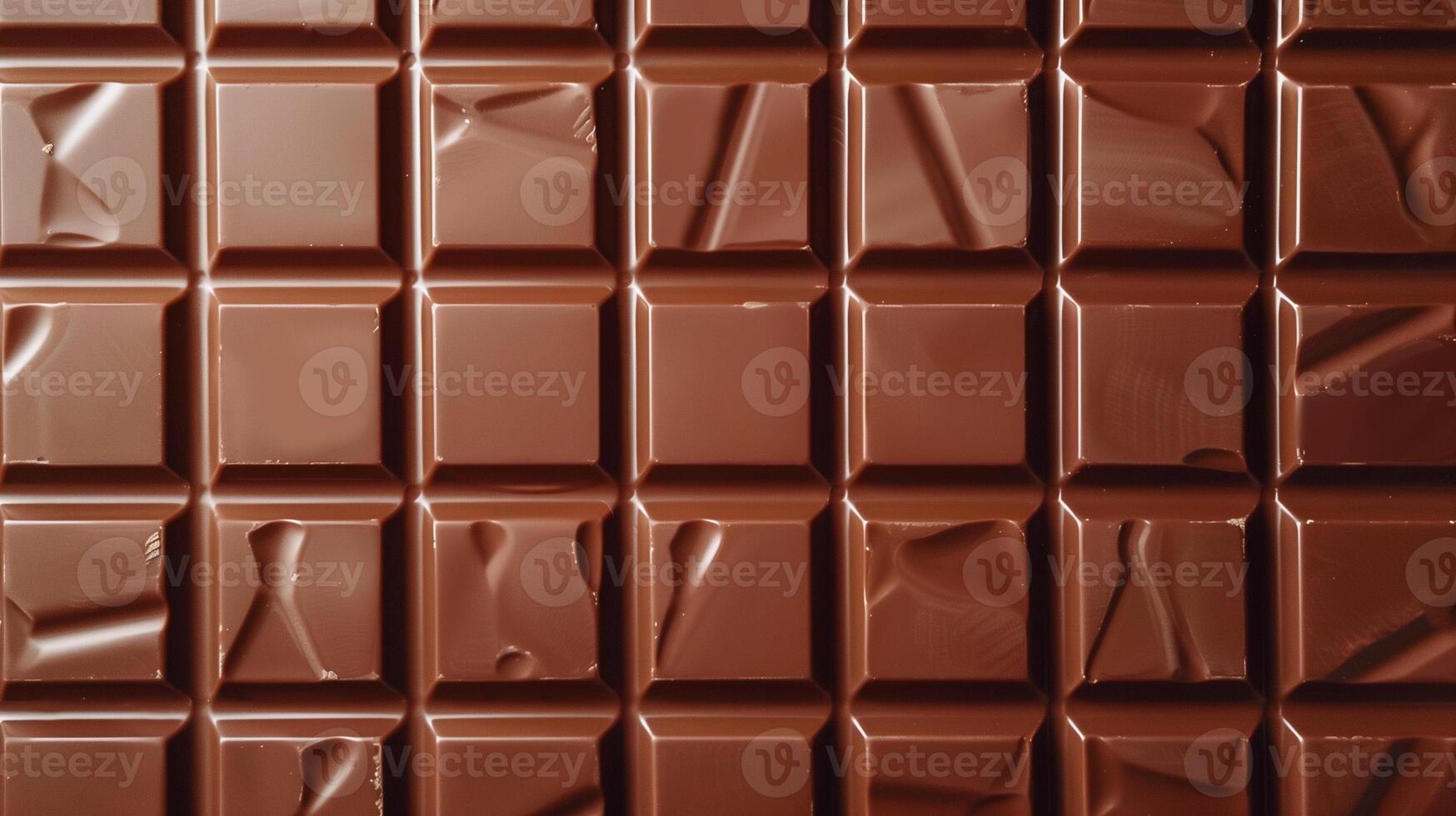Milk chocolate bar partially unwrapped, revealing the majority of its uniform, segmented surface, food photography photo