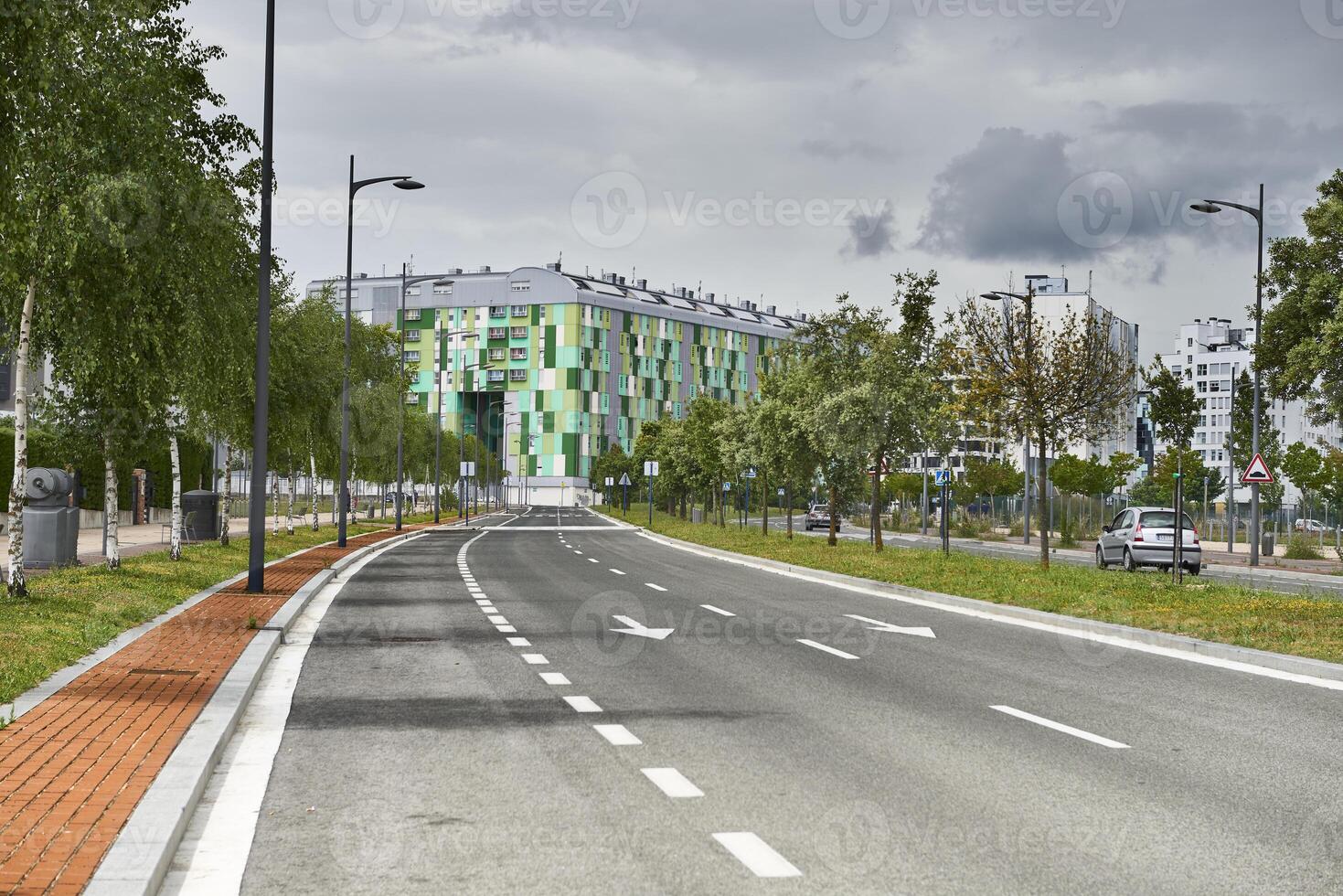 06-26-2017, View of the modern building at Vitoria-Gasteiz, Araba, Basque Country, Euskadi, Spain photo