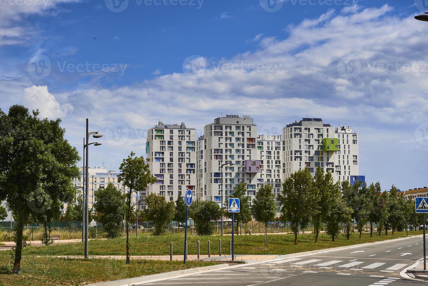 06-26-2017, View of the modern building at Vitoria-Gasteiz, Araba, Basque Country, Euskadi, Spain photo