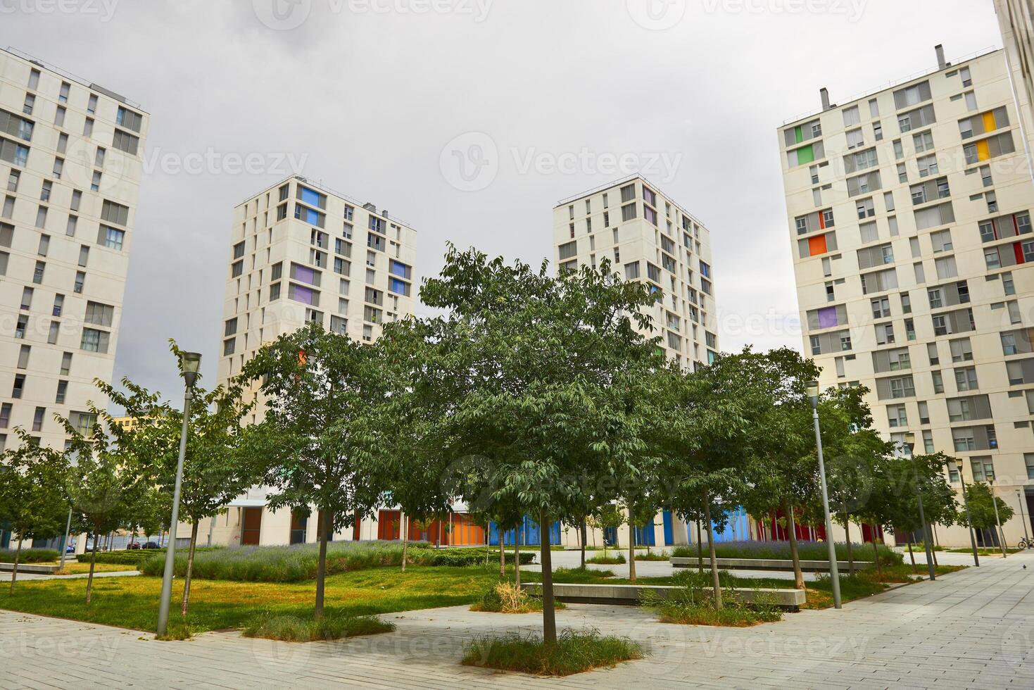 06-26-2017, View of the modern building at Vitoria-Gasteiz, Araba, Basque Country, Euskadi, Spain photo