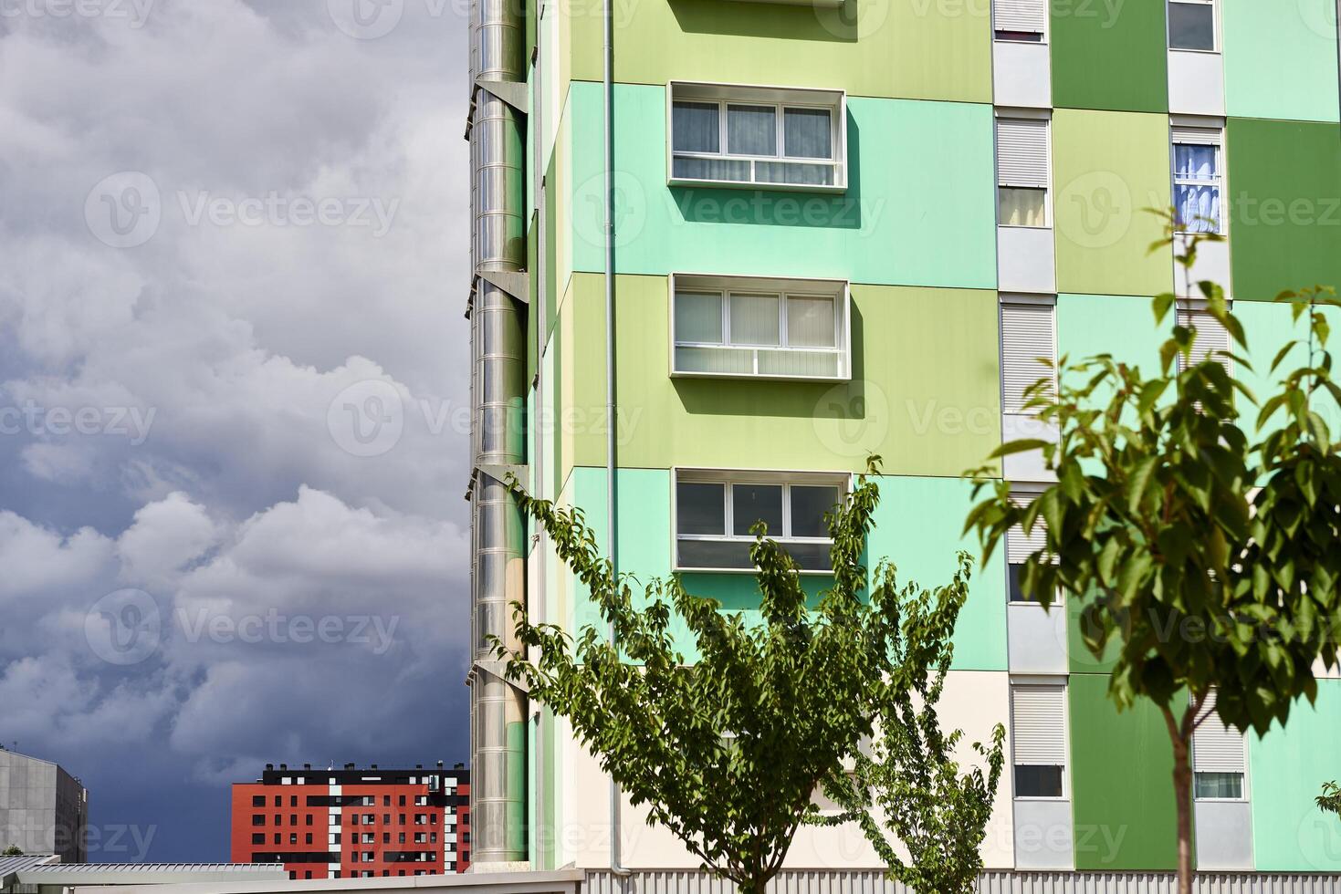 06-26-2017, View of the modern building at Vitoria-Gasteiz, Araba, Basque Country, Euskadi, Spain photo