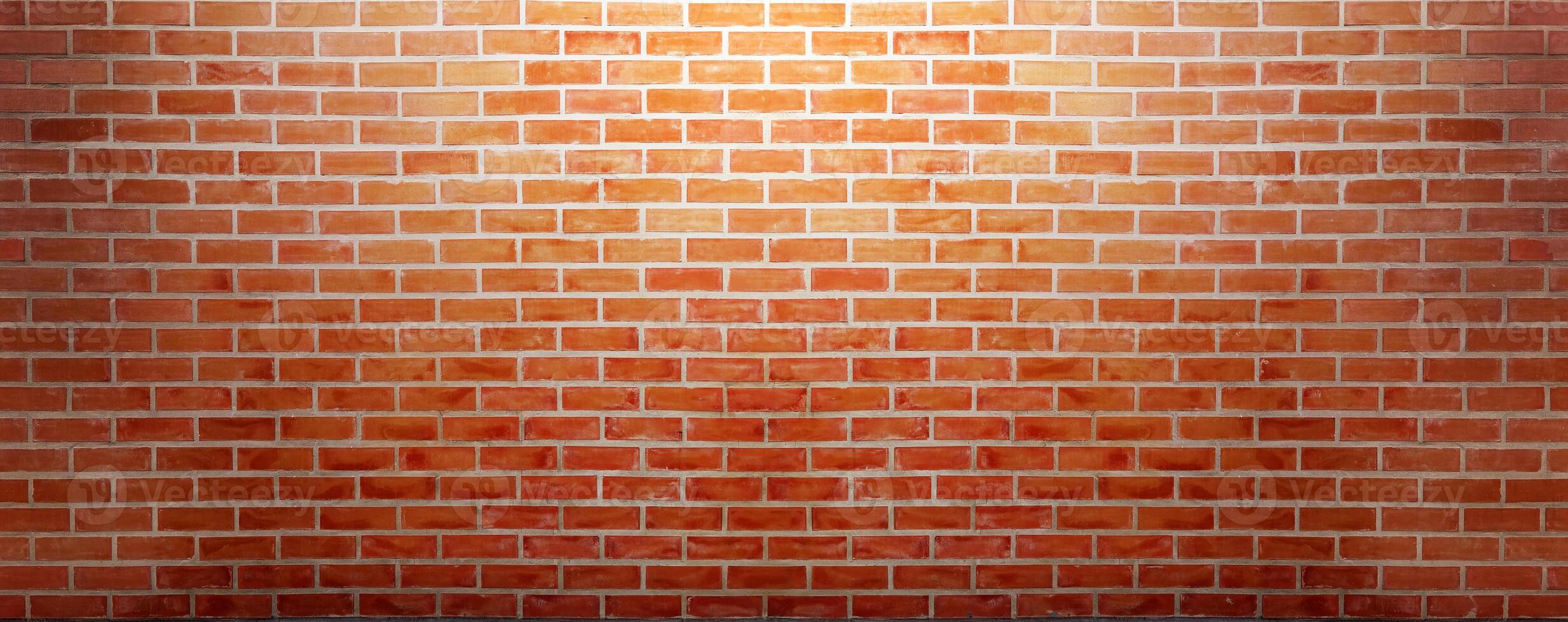 Red brick wall texture background with light and shadow. Brick wall texture for backdrop. photo