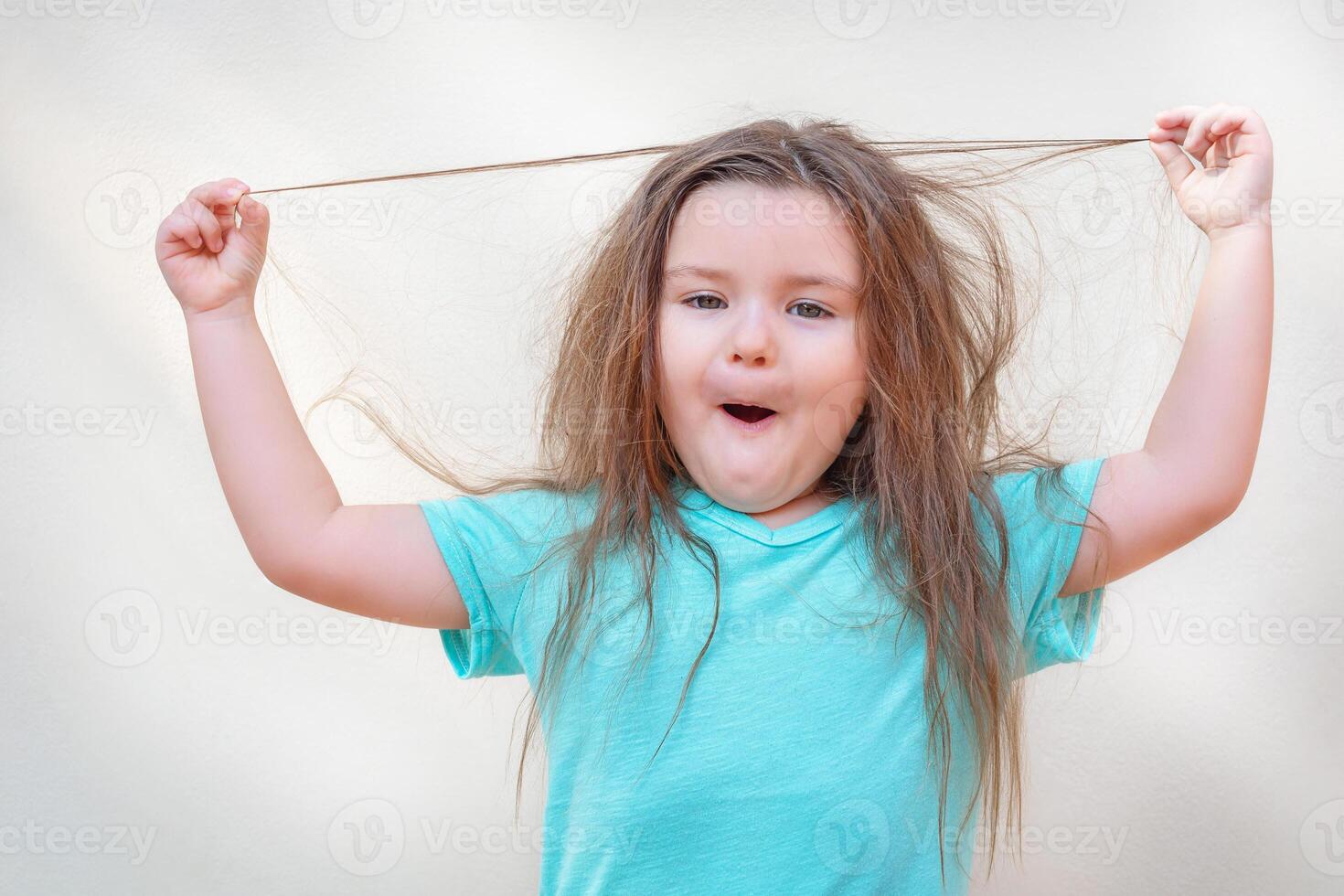 Portrait of the funny child photo