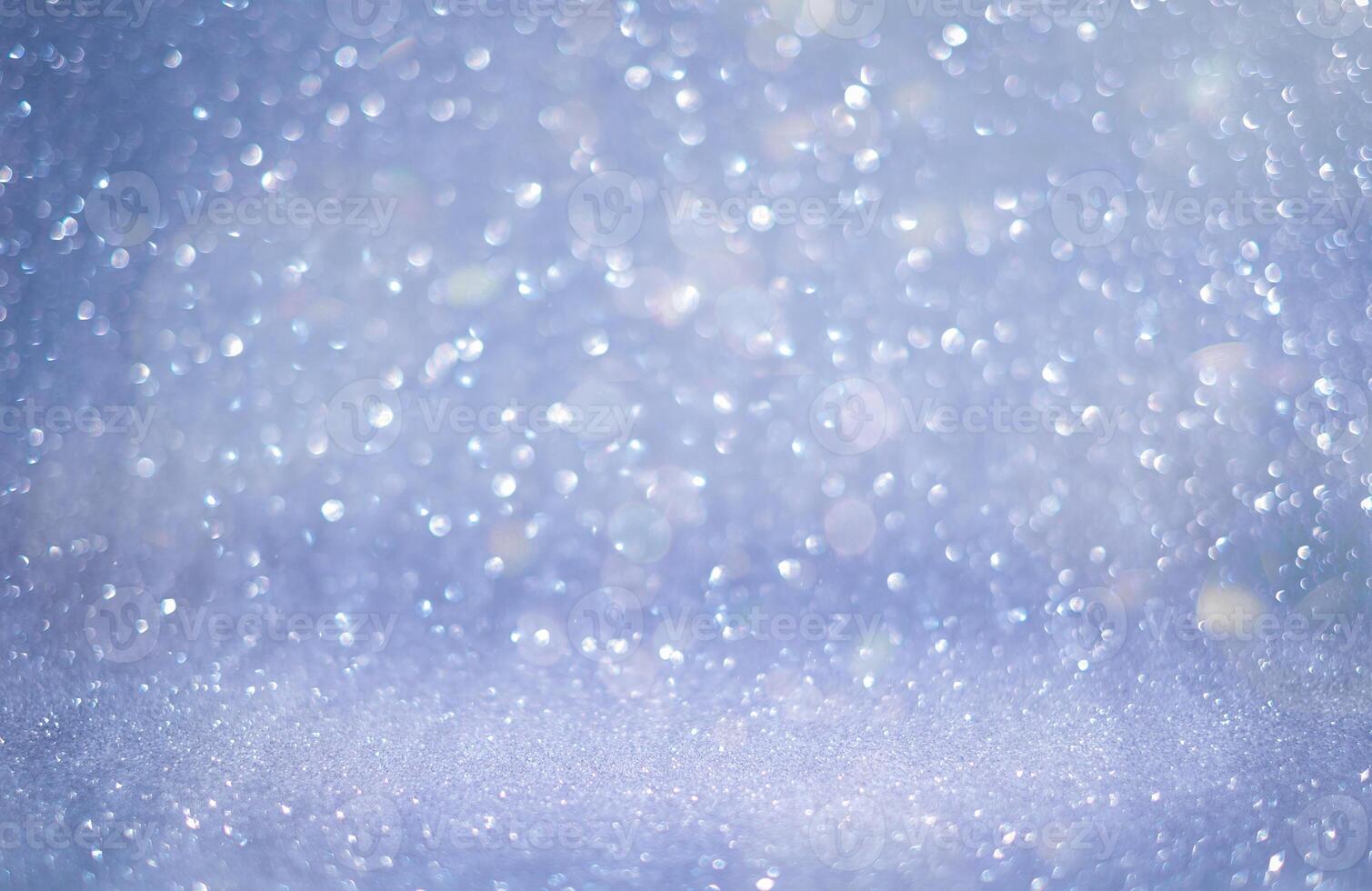 Glitter vintage lights background. silver, blue photo