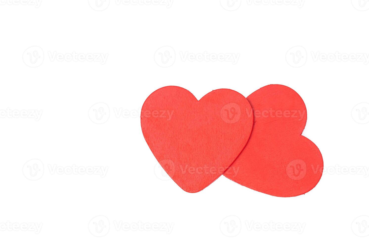 couple of hearts isolate on white photo