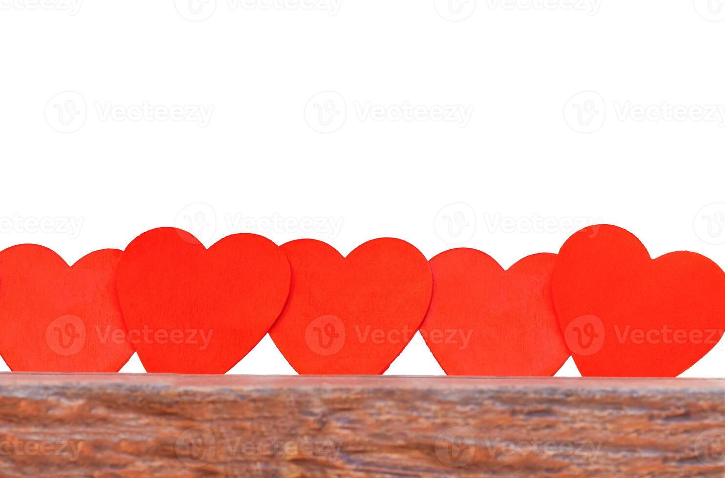fence made from hearts isolate photo