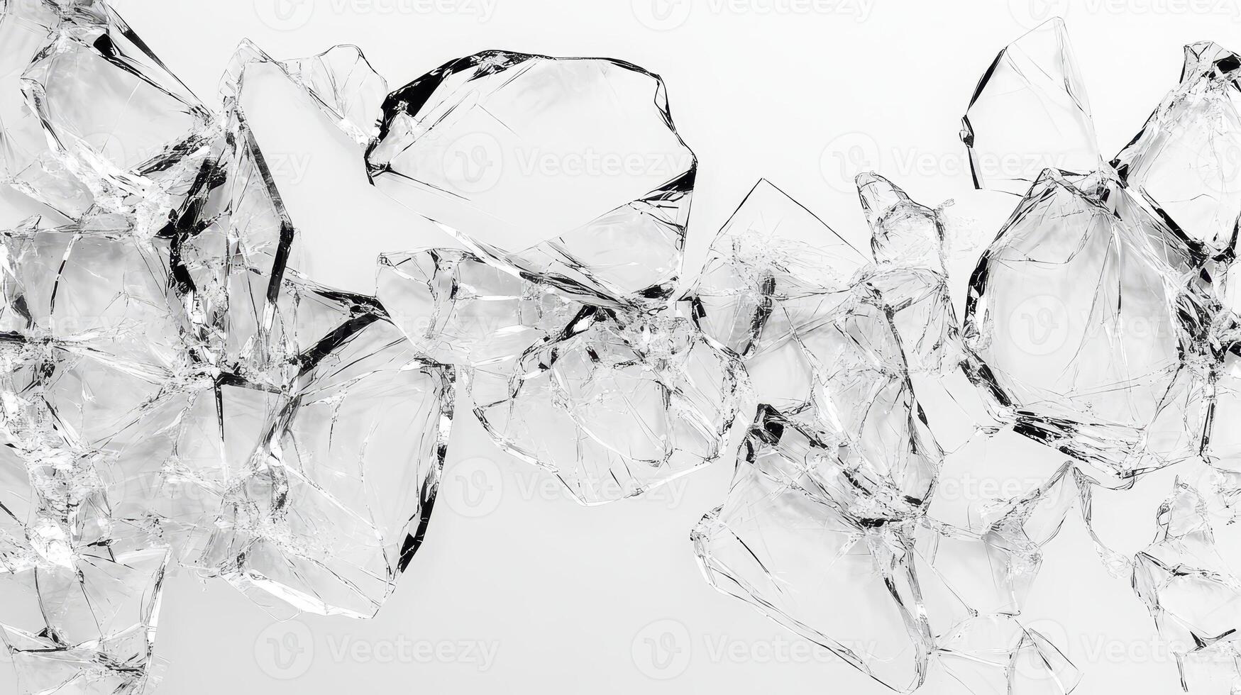 Fragments of ice catch light, creating sparkling reflections and a mesmerizing visual display photo