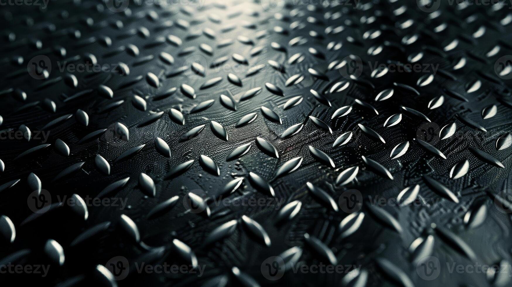 An image showing a textured metallic diamond plate background with a shiny surface finish photo