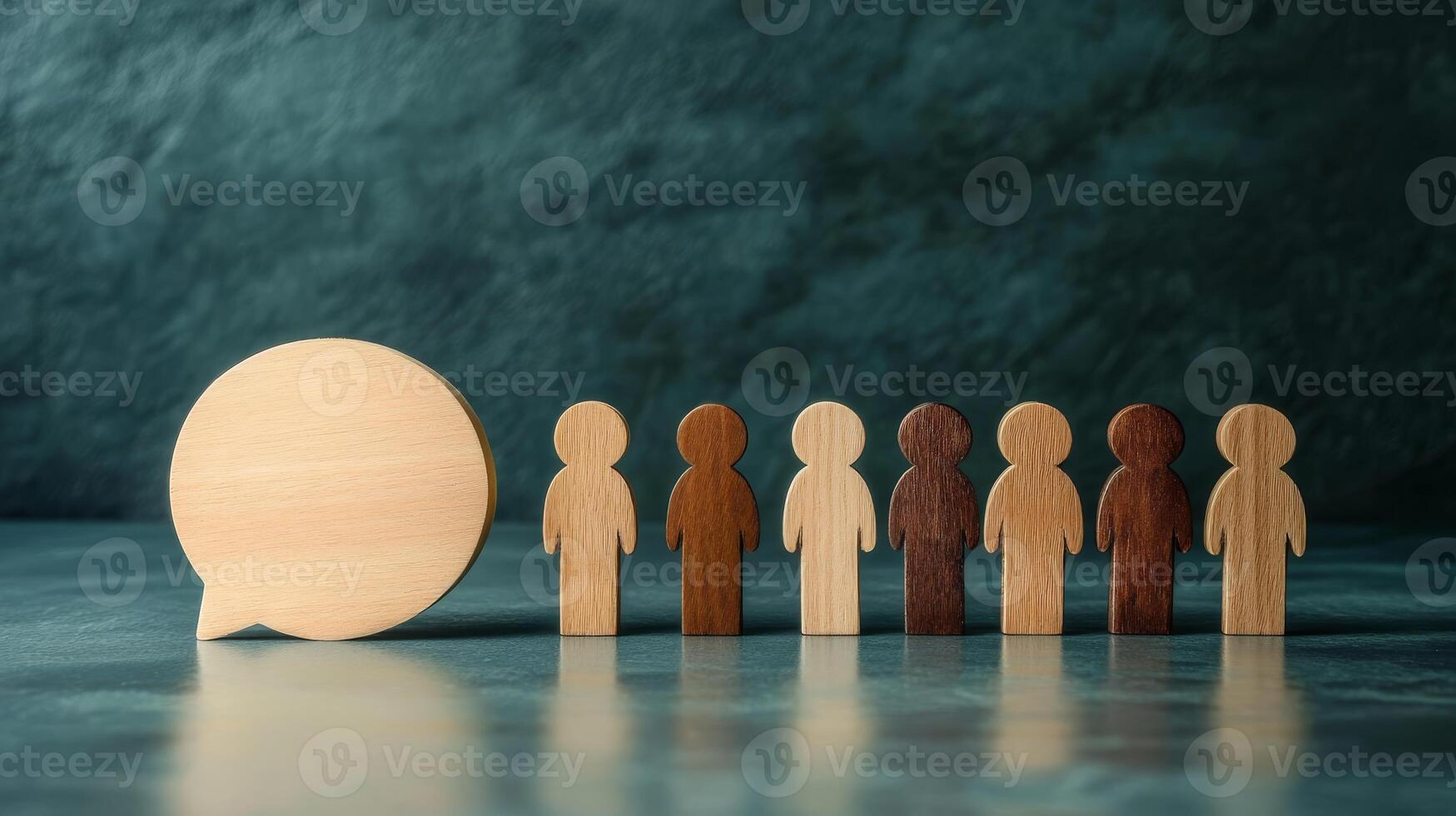 The intricately carved wooden figures represent our communitys diverse voices, highlighting the importance of effective communication that connects us in meaningful and impactful ways photo